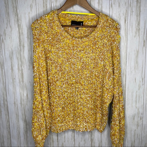 Broadway 38 Sweaters - Broadway 38 chunky knit Mustard sweater Size XL